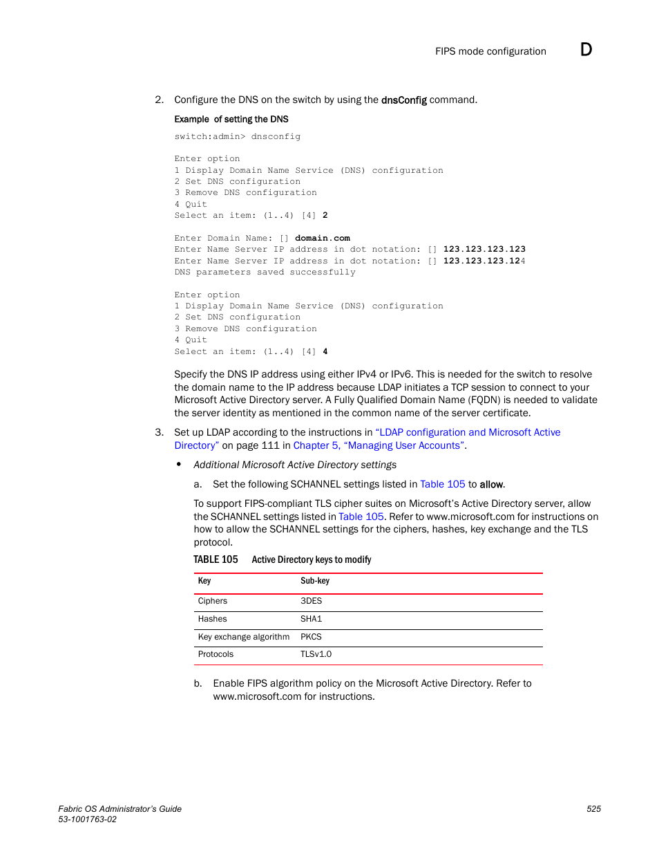 Table 105 | Dell POWEREDGE M1000E User Manual | Page 565 / 586