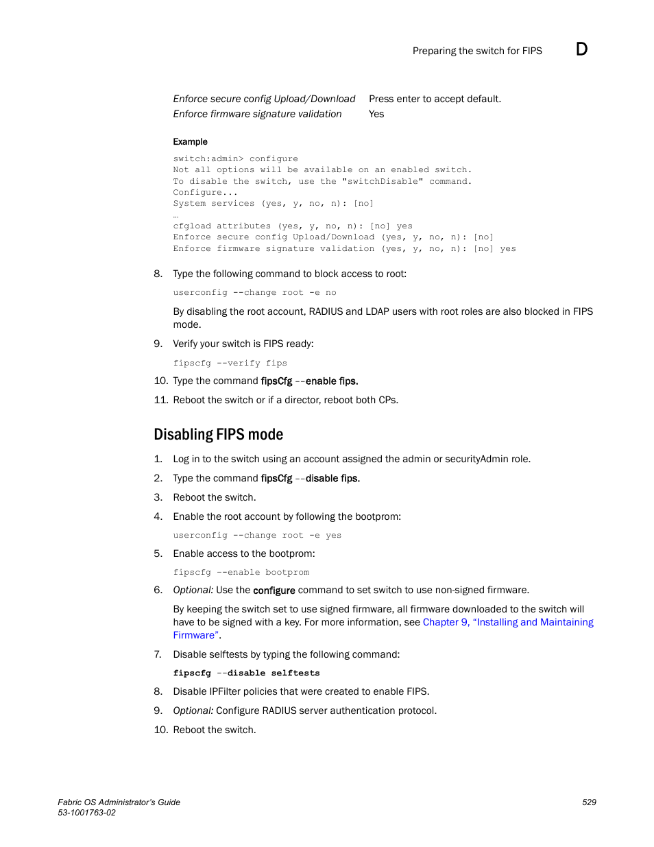 Disabling fips mode | Dell POWEREDGE M1000E User Manual | Page 569 / 586