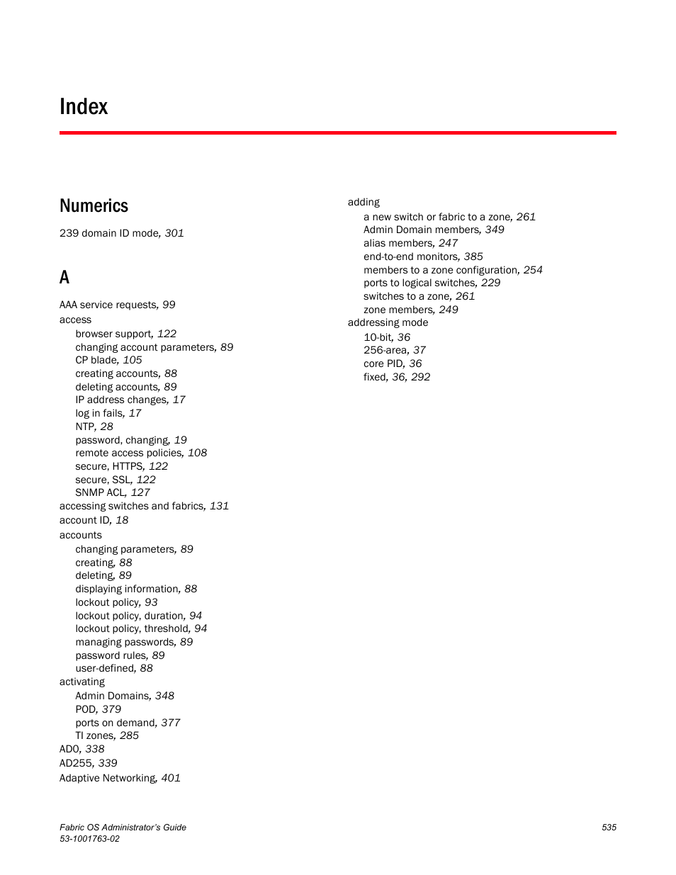 Index, Numerics | Dell POWEREDGE M1000E User Manual | Page 575 / 586