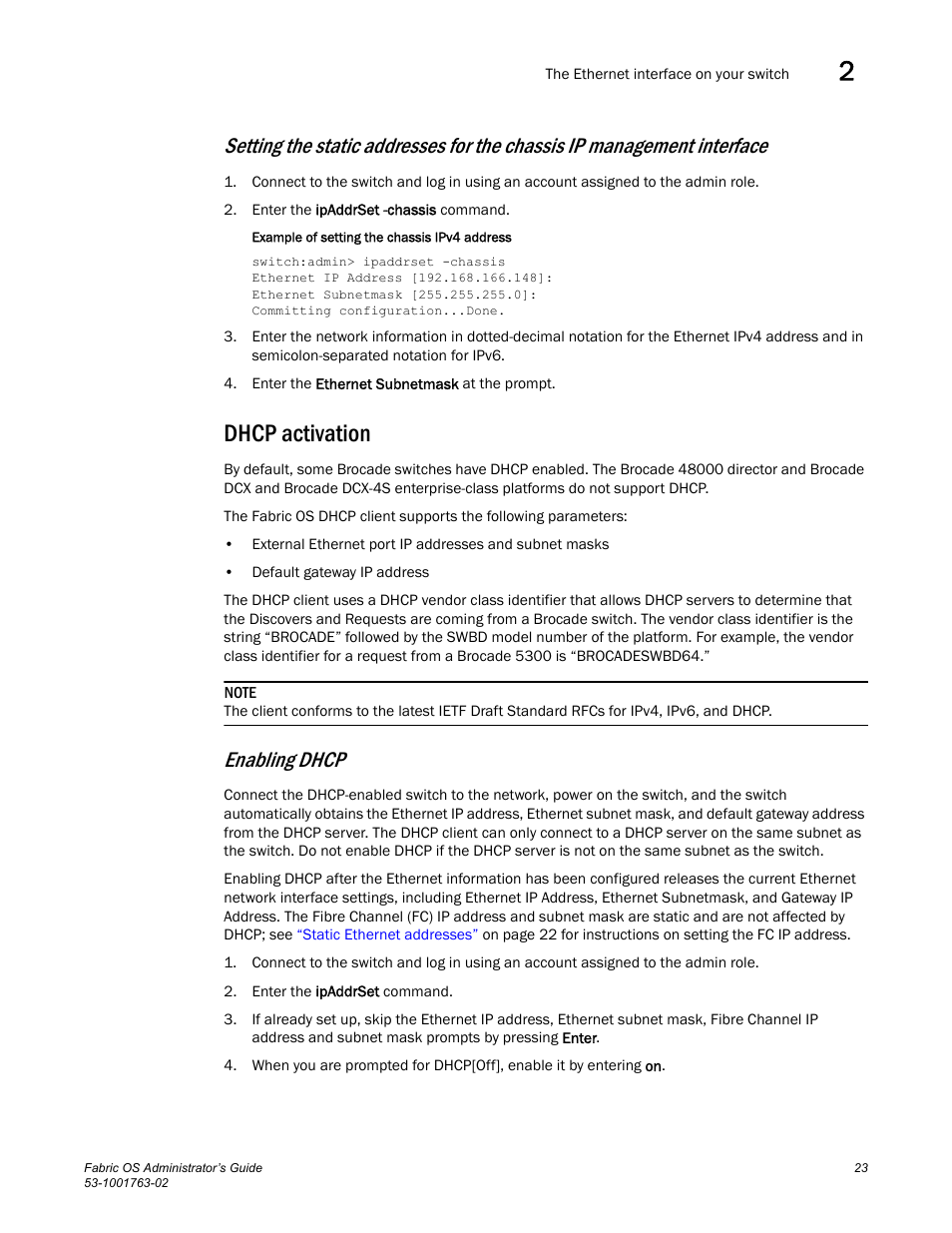 Dhcp activation, Enabling dhcp | Dell POWEREDGE M1000E User Manual | Page 63 / 586