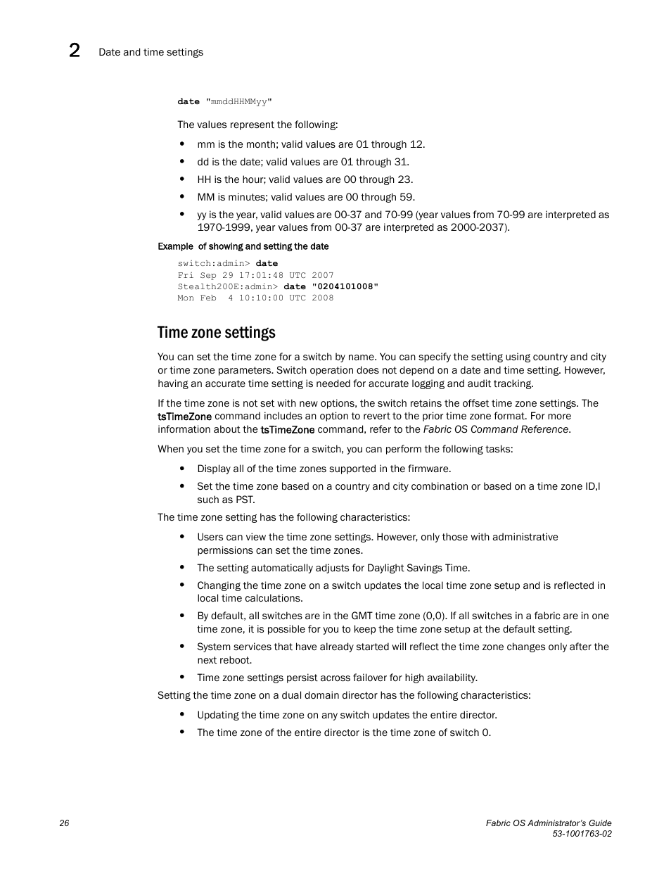 Time zone settings | Dell POWEREDGE M1000E User Manual | Page 66 / 586