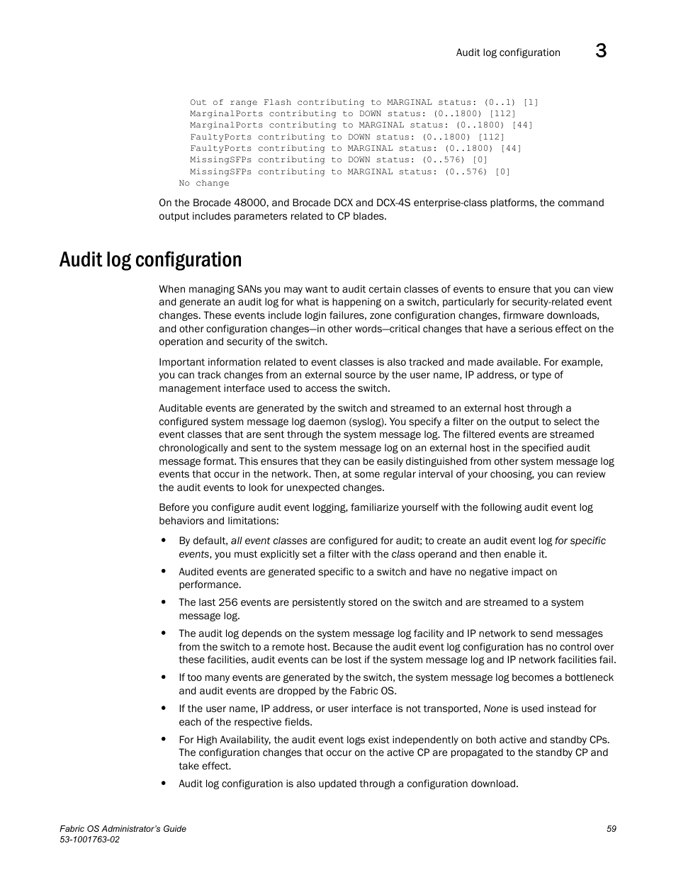 Audit log configuration | Dell POWEREDGE M1000E User Manual | Page 99 / 586