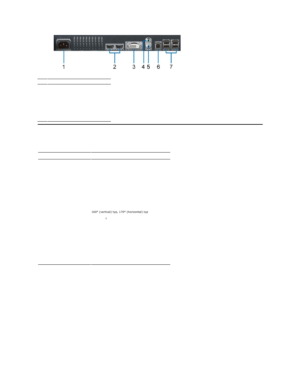 Monitor specifications, Flat panel specifications | Dell AW2210 Monitor User Manual | Page 5 / 32