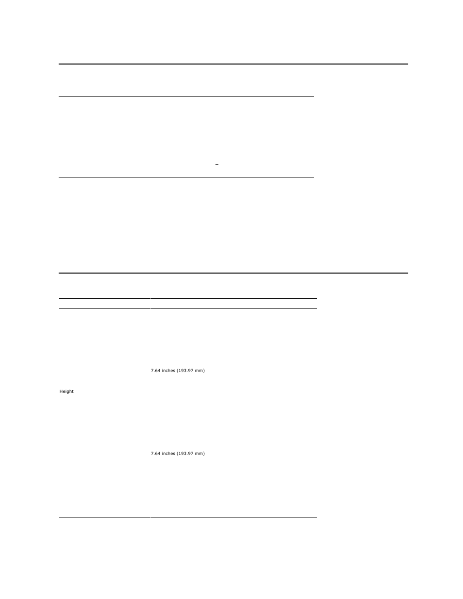 Electrical specifications, Physical characteristics | Dell AW2210 Monitor User Manual | Page 7 / 32