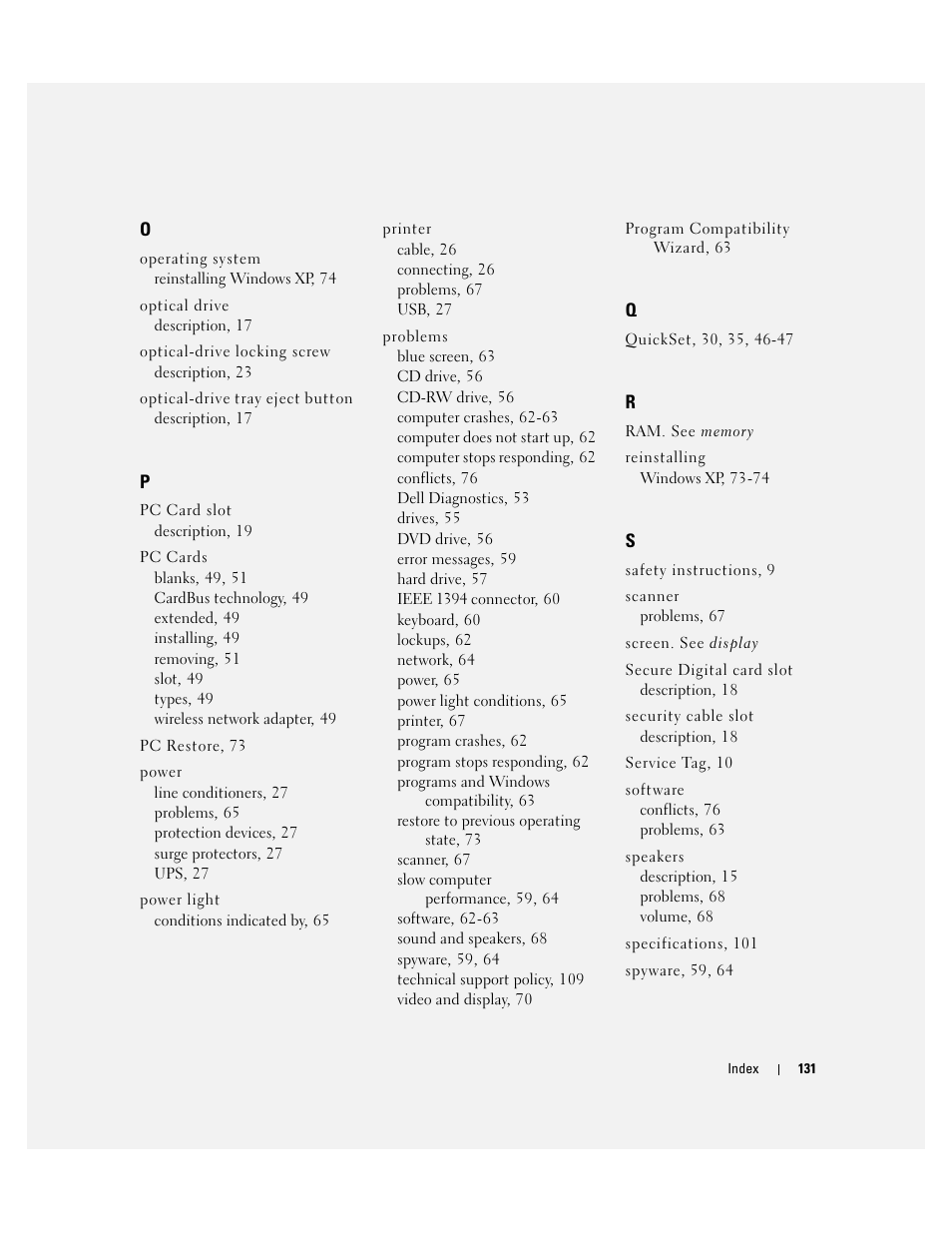 Dell Inspiron 9300 User Manual | Page 131 / 132