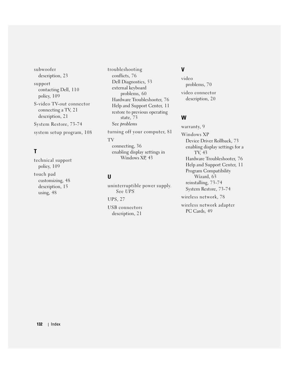 Dell Inspiron 9300 User Manual | Page 132 / 132