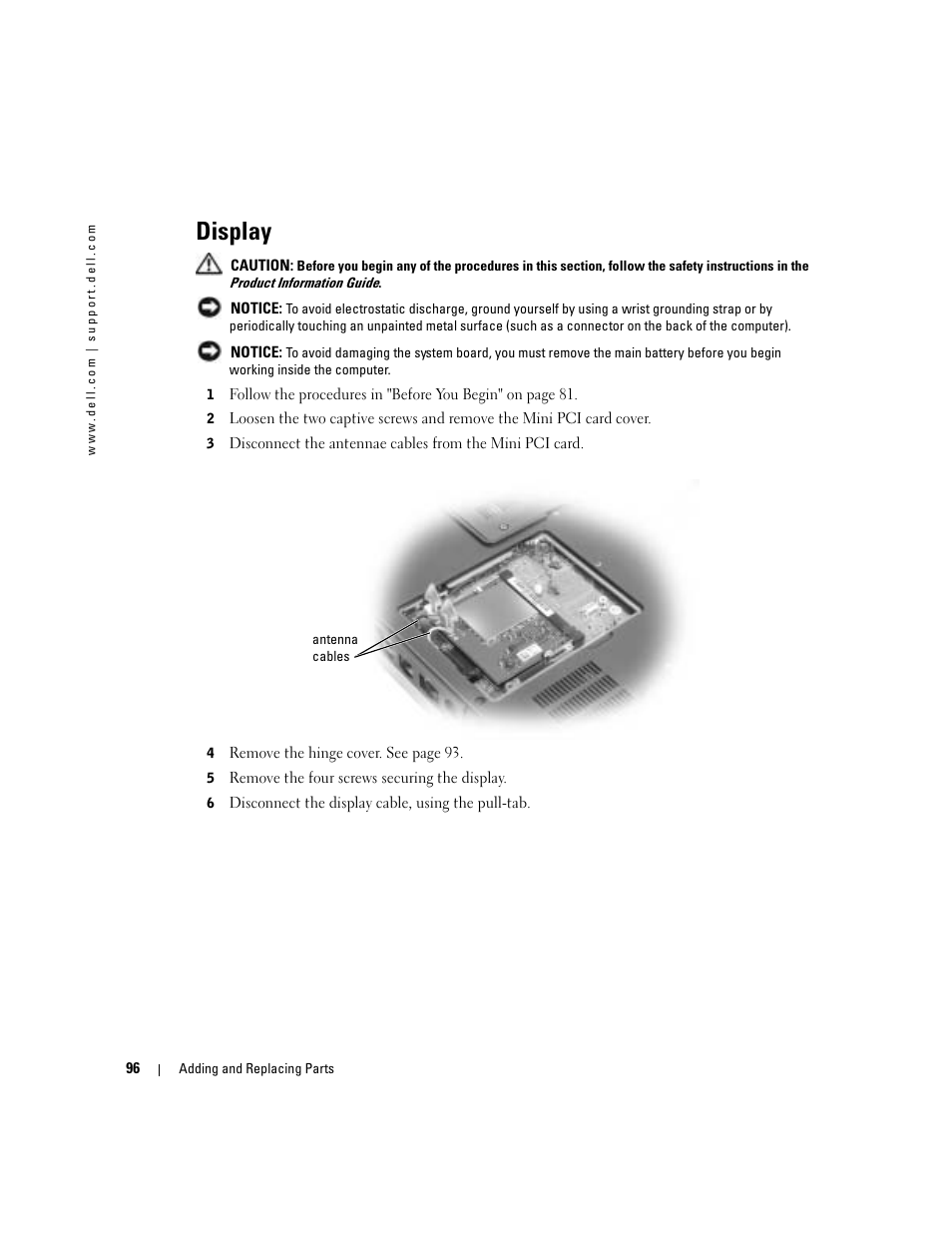 Display | Dell Inspiron 9300 User Manual | Page 96 / 132