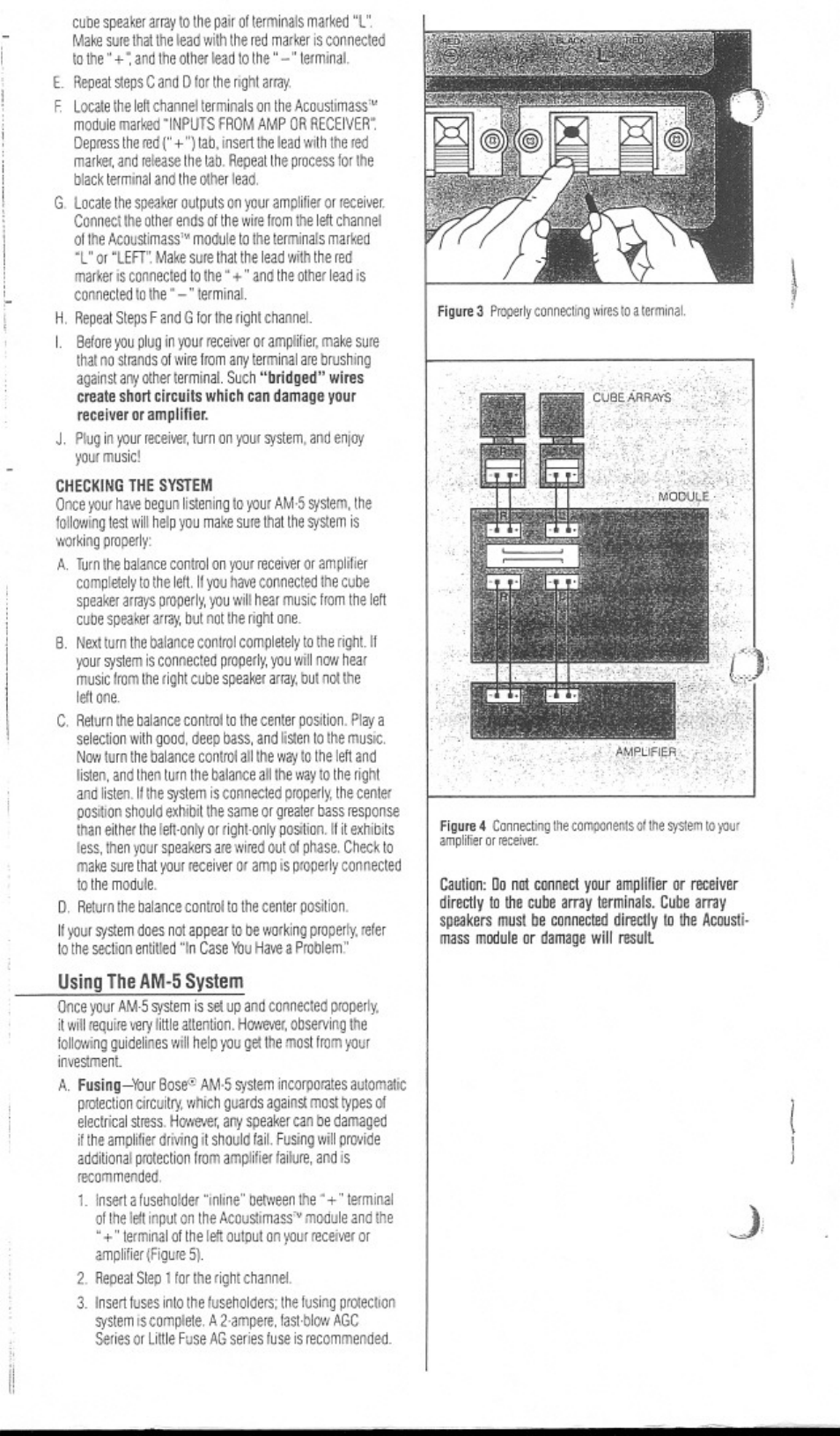 Bose Acoustimass AM-5 User Manual | Page 4 / 8