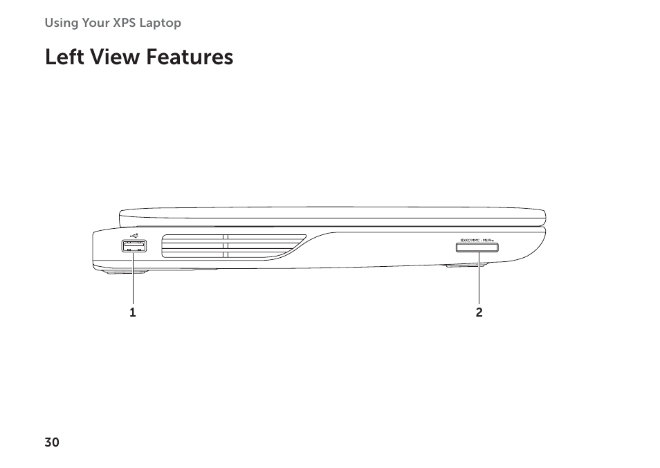 Left view features | Dell XPS 17 (L702X, Early 2011) User Manual | Page 32 / 110