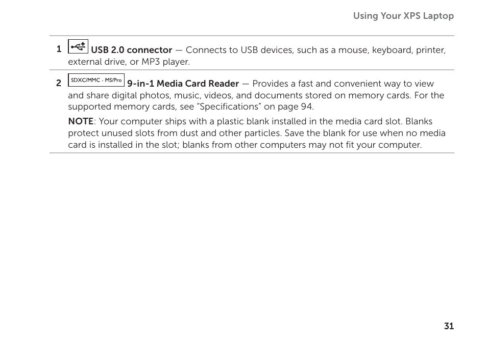 Dell XPS 17 (L702X, Early 2011) User Manual | Page 33 / 110