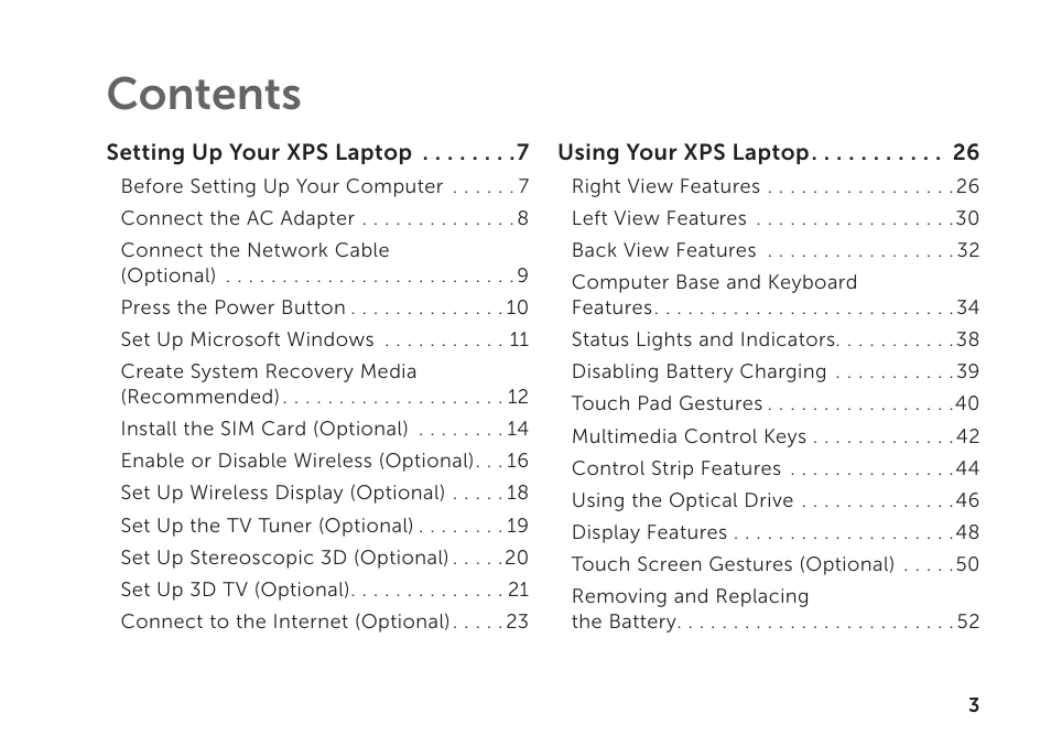 Dell XPS 17 (L702X, Early 2011) User Manual | Page 5 / 110