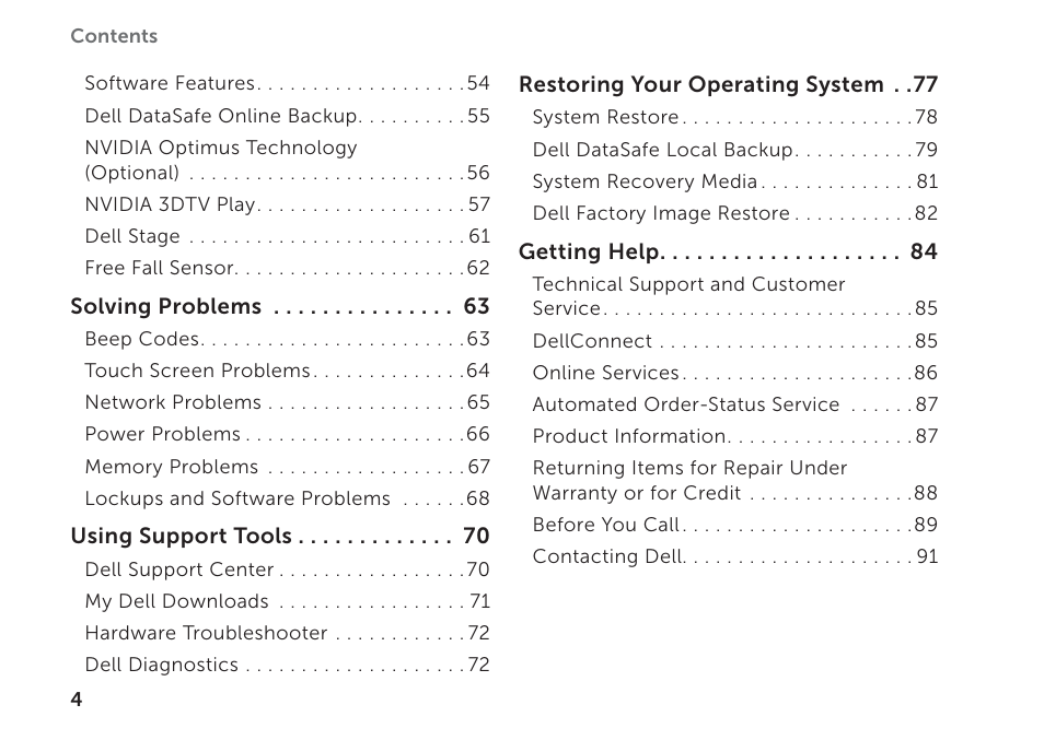 Dell XPS 17 (L702X, Early 2011) User Manual | Page 6 / 110