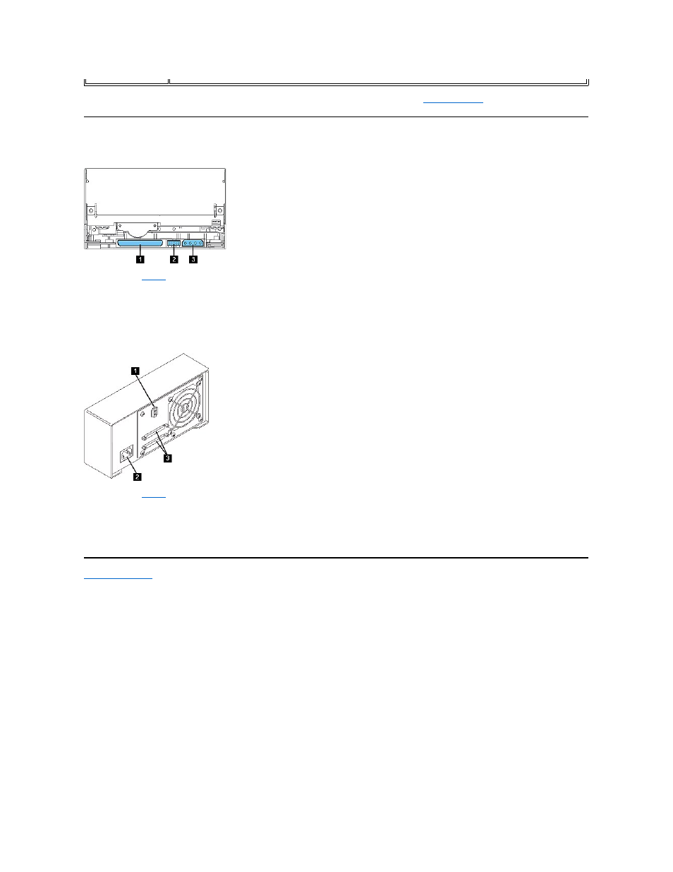 The rear panel | Dell PowerVault 110T LTO2 (Tape Drive) User Manual | Page 10 / 33