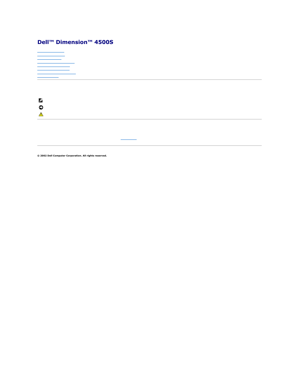 Dell Dimension 4500S User Manual | 54 pages