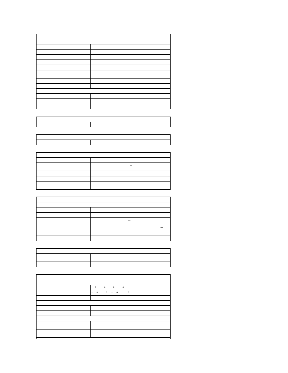 Video, Audio, Controls and lights | Power, Physical, Ports and connectors, Environmental | Dell Dimension 4500S User Manual | Page 42 / 54