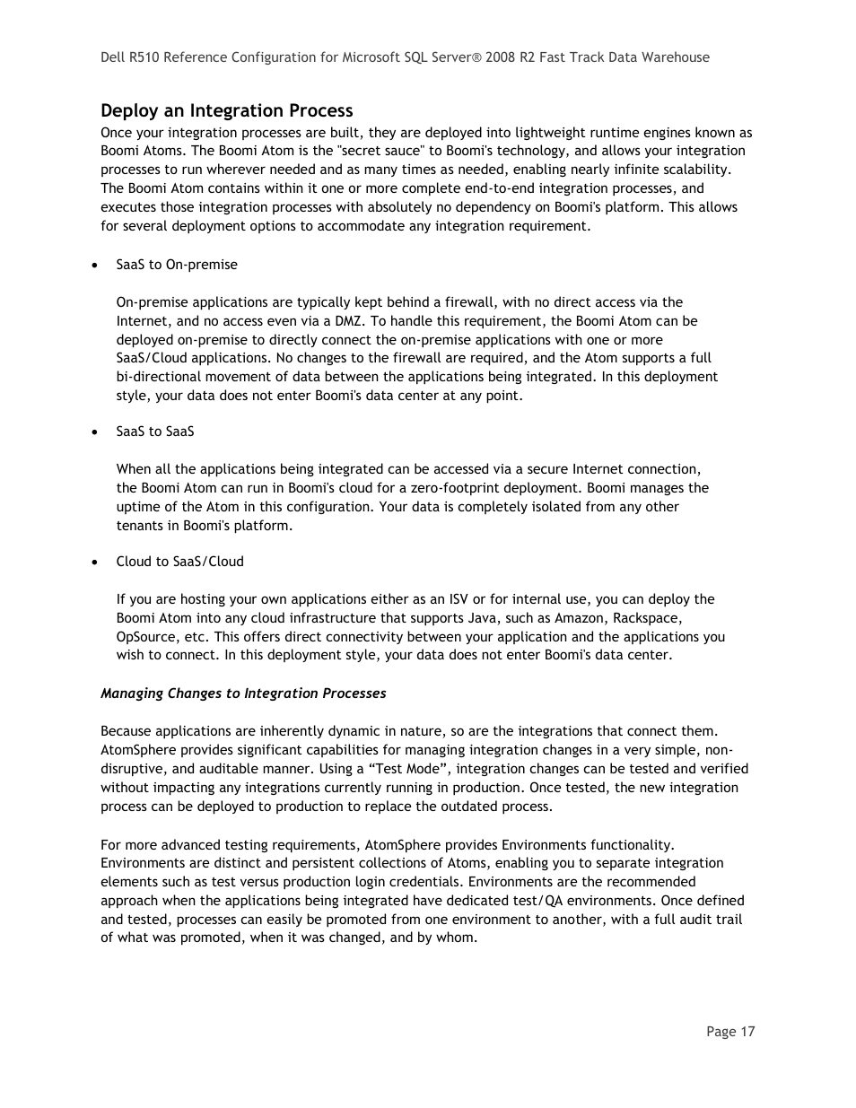 Deploy an integration process | Dell PowerEdge R510 User Manual | Page 19 / 24