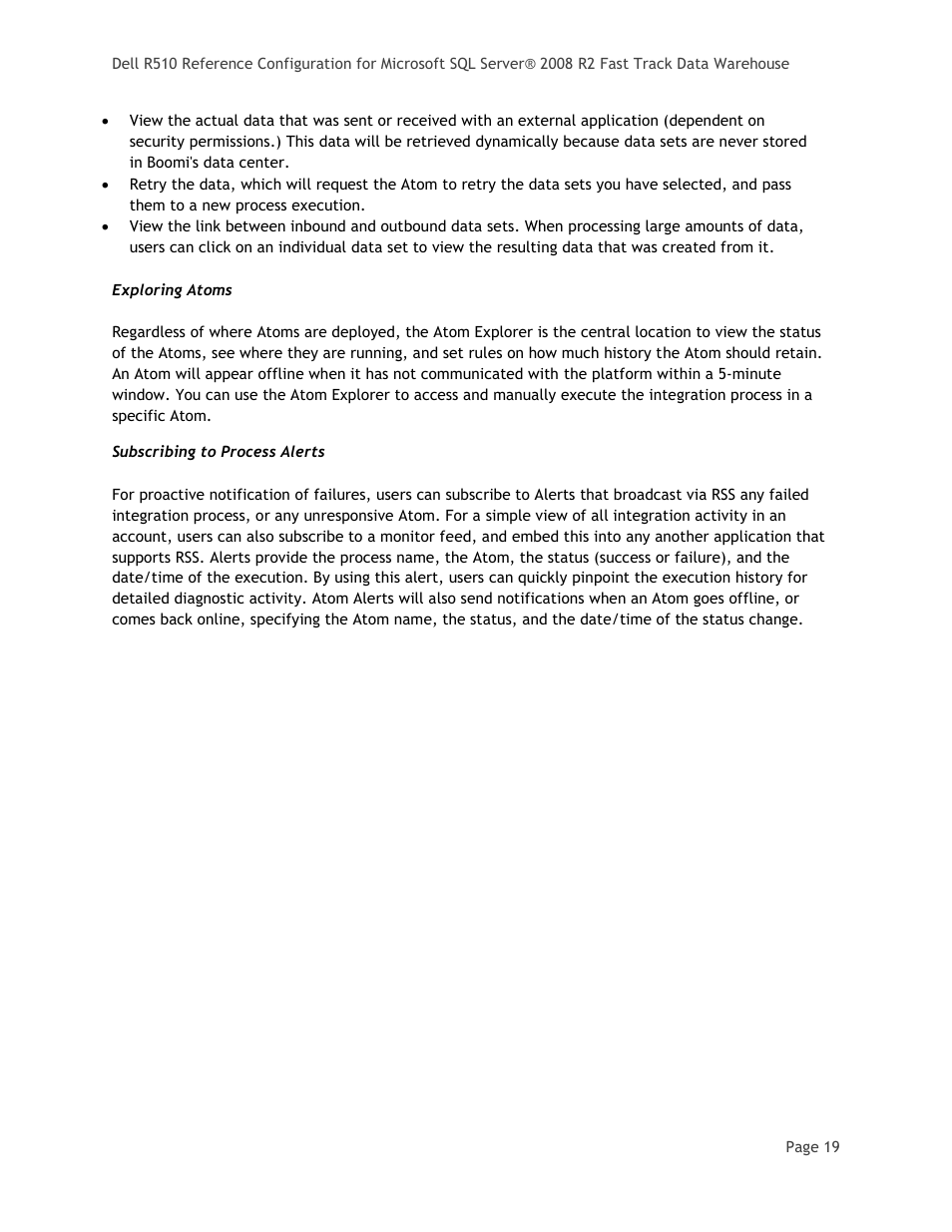 Exploring atoms, Subscribing to process alerts | Dell PowerEdge R510 User Manual | Page 21 / 24