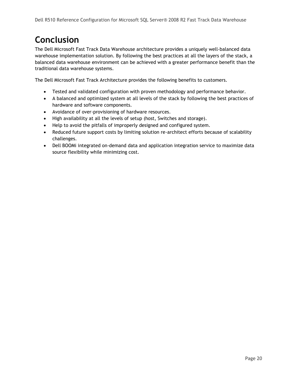 Conclusion | Dell PowerEdge R510 User Manual | Page 22 / 24