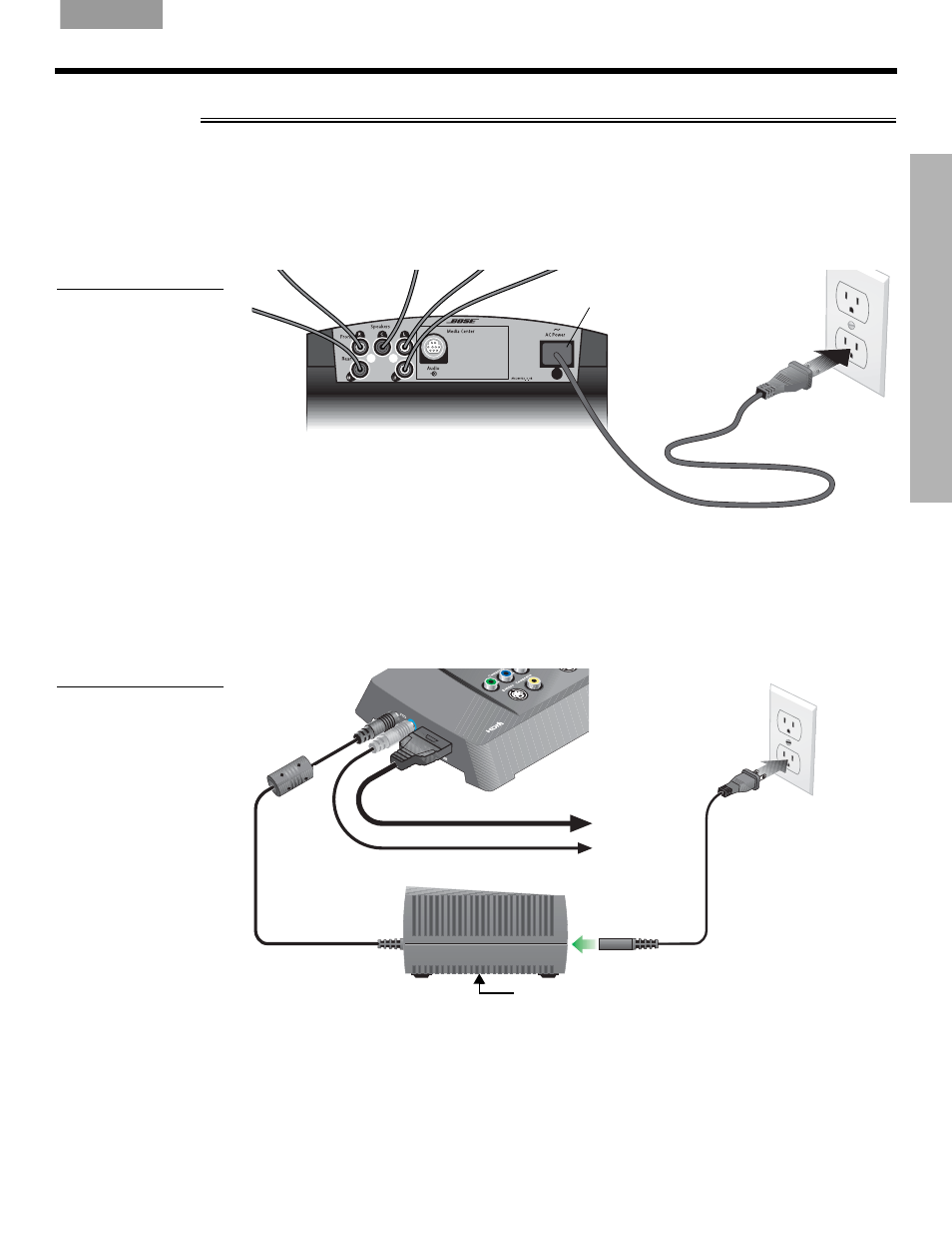 Connect the system to power, 9connect the system to power | Bose LIFESTYLE VS-2 User Manual | Page 21 / 113