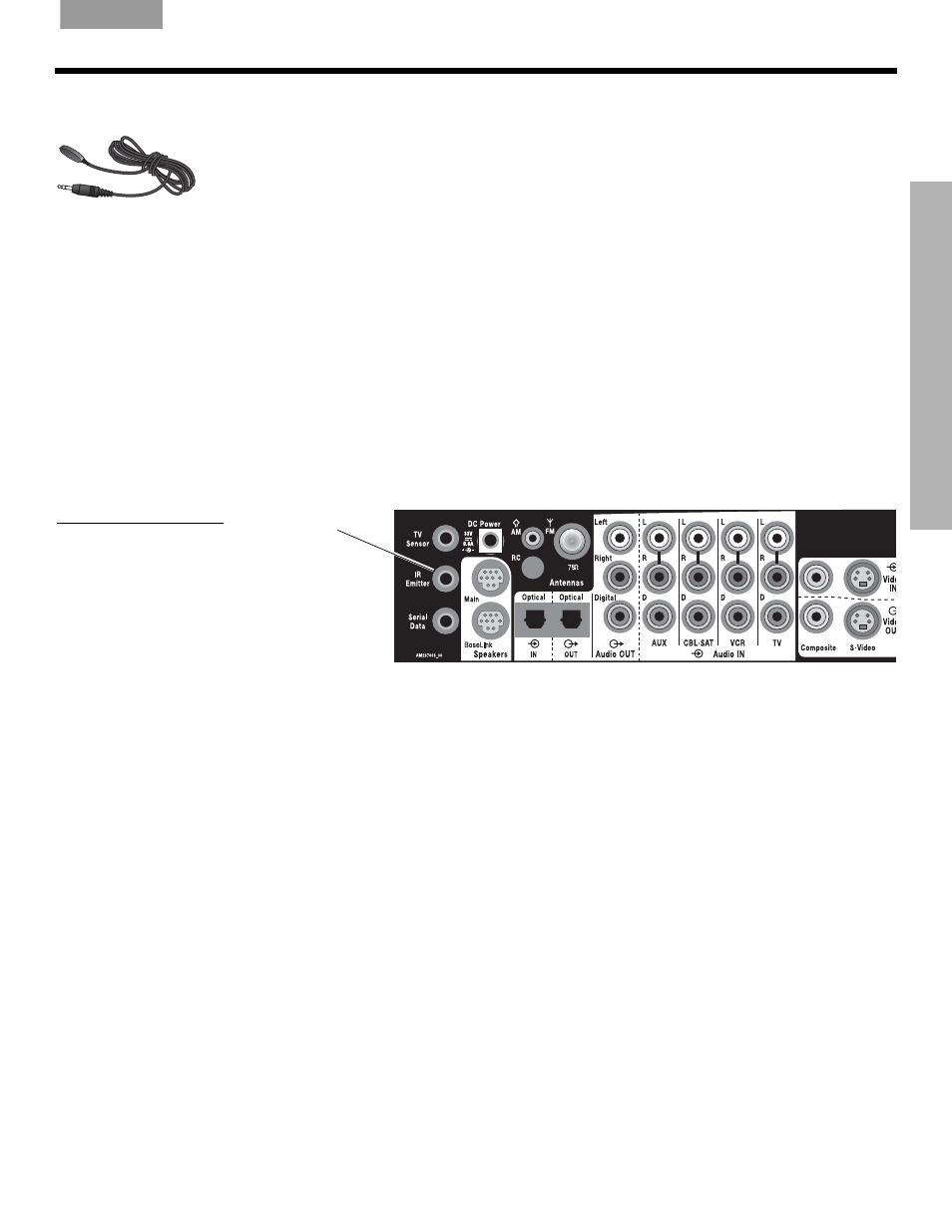 Using the ir emitter, Using a remote control antenna extender | Bose LIFESTYLE VS-2 User Manual | Page 29 / 113