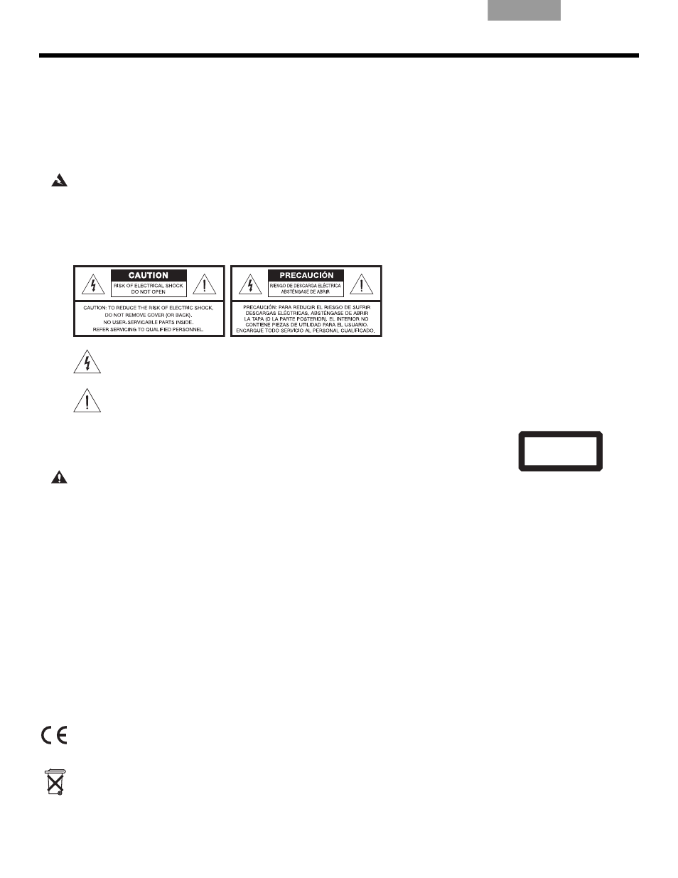 Información de seguridad, Nformación, Seguridad | Bose LIFESTYLE VS-2 User Manual | Page 39 / 113
