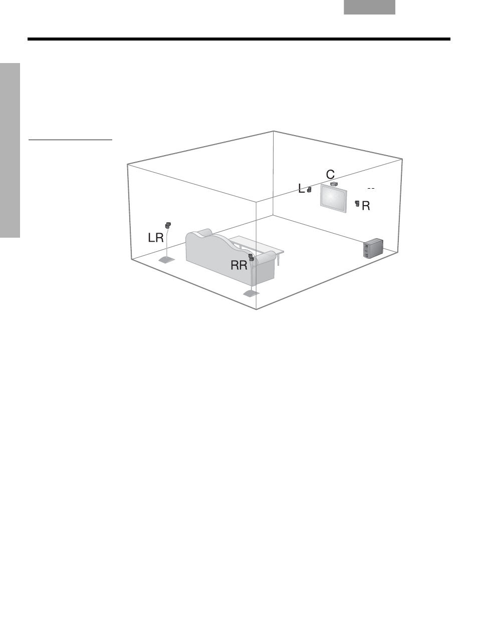 Ubicación del sistema, Orientaciones de ubicación, Ubicación del centro multimedia | Optimizador de vídeo vs-2, Bicación, Sistema | Bose LIFESTYLE VS-2 User Manual | Page 45 / 113
