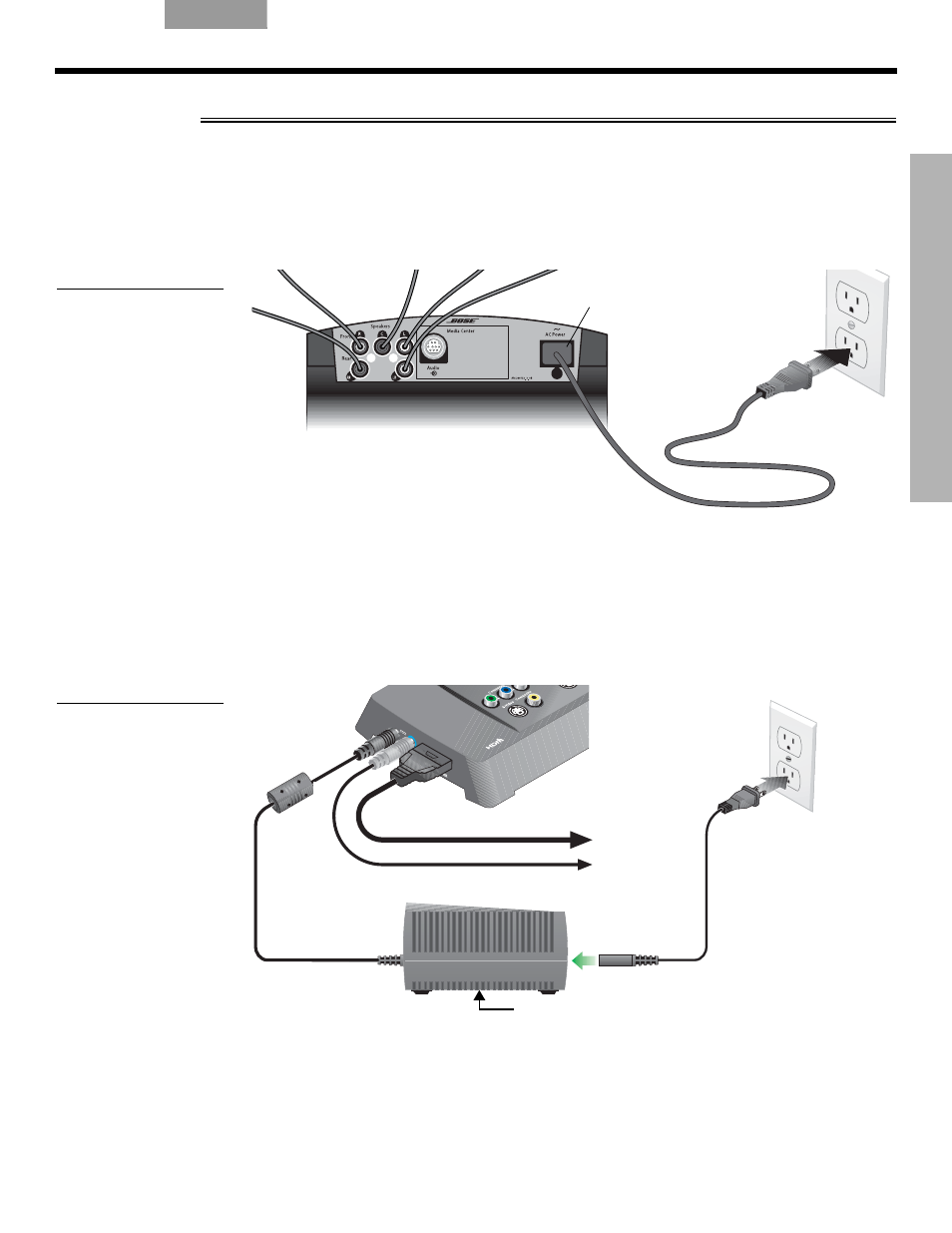 Conecte el sistema, 9conecte el sistema | Bose LIFESTYLE VS-2 User Manual | Page 58 / 113