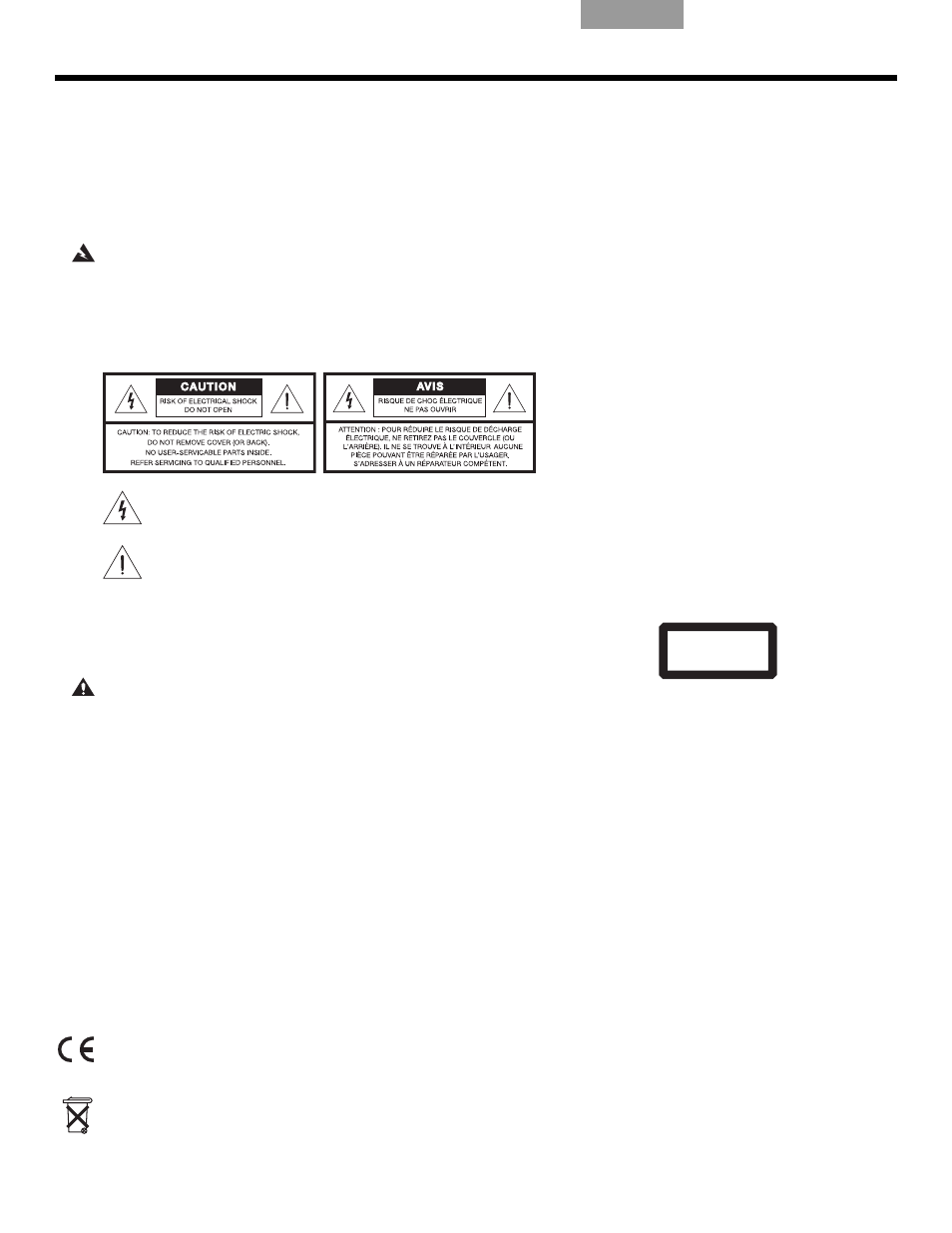 Informations relatives à la sécurité, Nformations, Relatives | Sécurité | Bose LIFESTYLE VS-2 User Manual | Page 76 / 113
