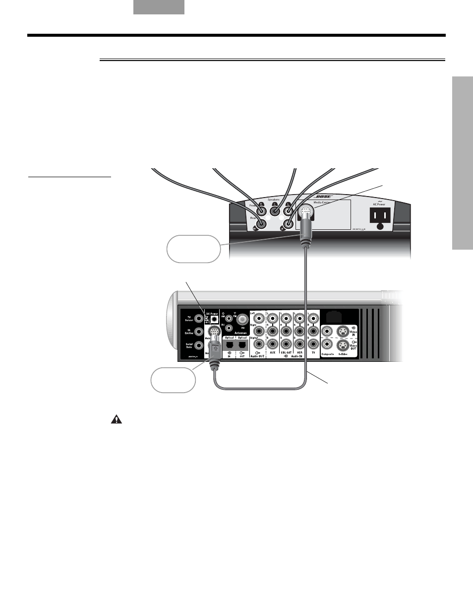 3 connectez le media center au module, T3 connectez le media center au module, Connectez le media center au module | 3connectez le media center au module | Bose LIFESTYLE VS-2 User Manual | Page 89 / 113