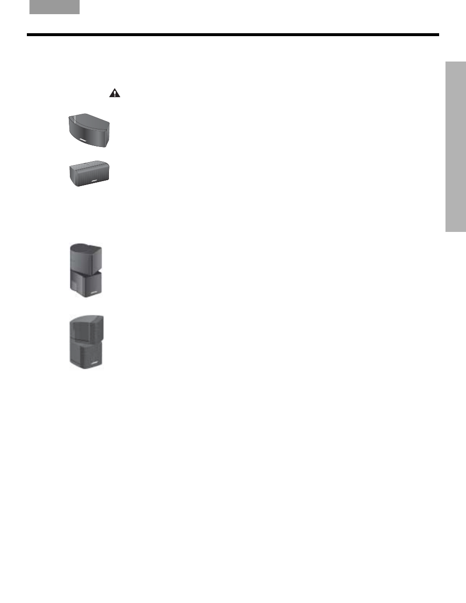 Front and rear speaker placement | Bose LIFESTYLE VS-2 User Manual | Page 9 / 113