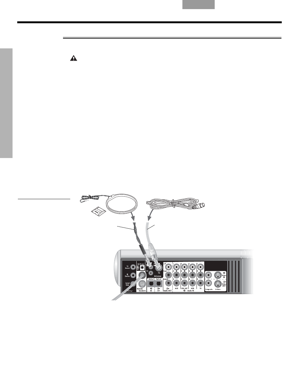 8 connectez les antennes am et fm au media center, T8 connectez les antennes am et fm au media center, Connectez les antennes am et fm au media center | 8connectez les antennes am et fm au media center | Bose LIFESTYLE VS-2 User Manual | Page 94 / 113