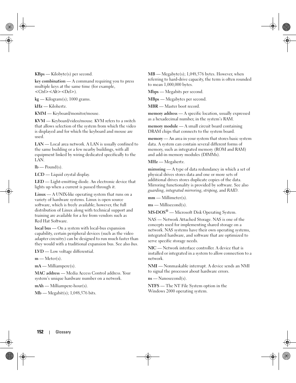 Dell PowerEdge SC1430 User Manual | Page 152 / 160