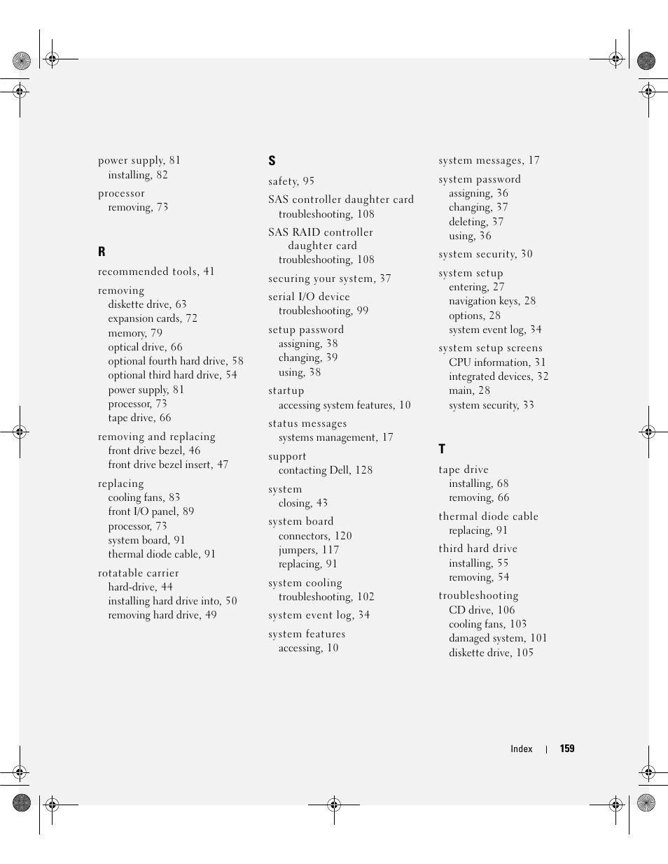 Dell PowerEdge SC1430 User Manual | Page 159 / 160