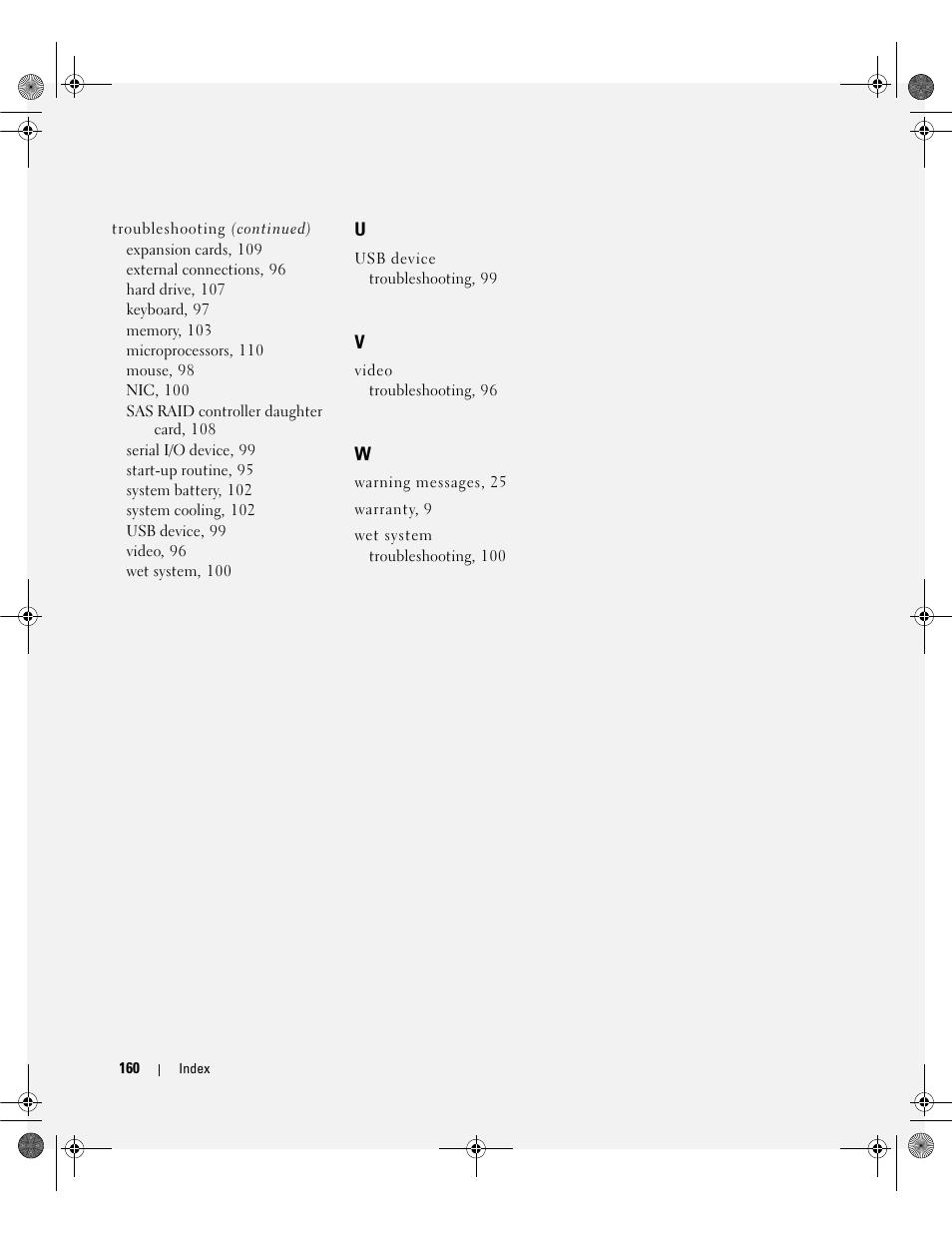 Dell PowerEdge SC1430 User Manual | Page 160 / 160