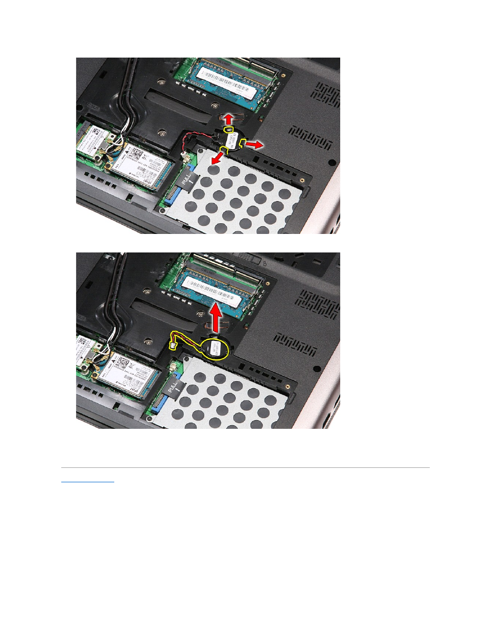 Replacing the coin-cell battery | Dell Vostro 3500 (Early 2010) User Manual | Page 16 / 79