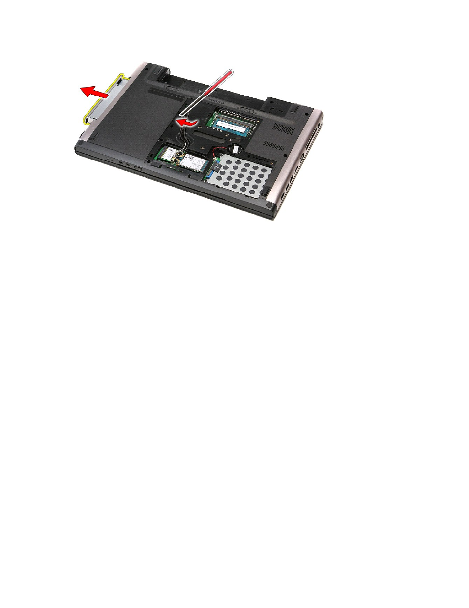 Replacing the optical drive | Dell Vostro 3500 (Early 2010) User Manual | Page 48 / 79