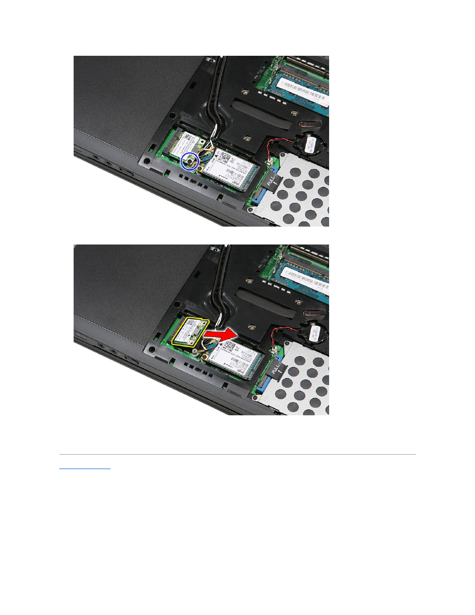 Replacing the wlan card | Dell Vostro 3500 (Early 2010) User Manual | Page 75 / 79
