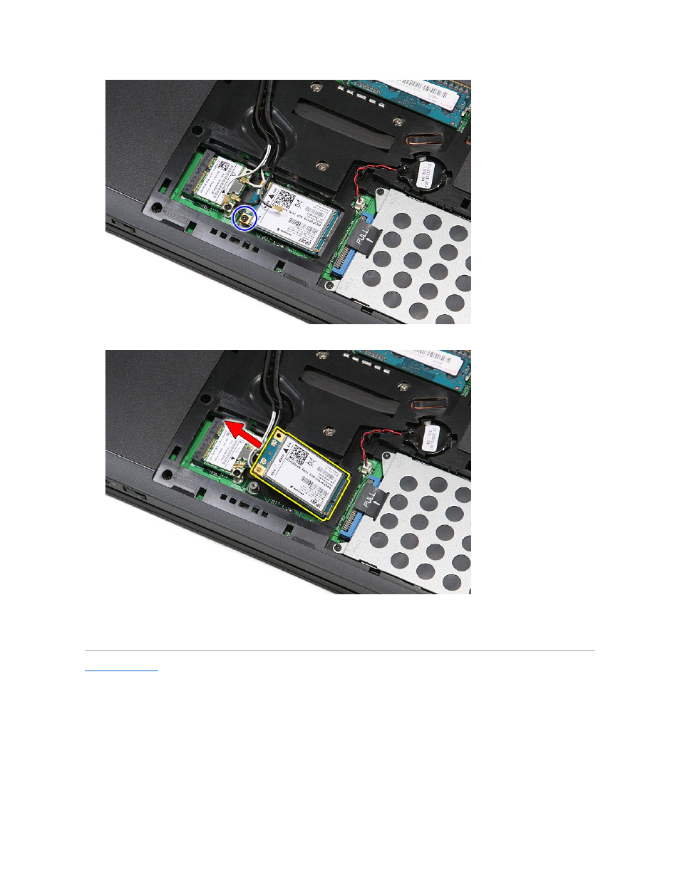 Replacing the wwan card | Dell Vostro 3500 (Early 2010) User Manual | Page 79 / 79