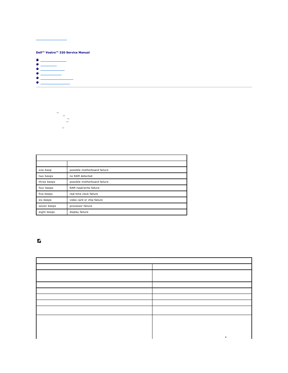 Diagnostics, Power button light, Beep codes | System messages | Dell Vostro 320 (Mid 2009) User Manual | Page 5 / 38