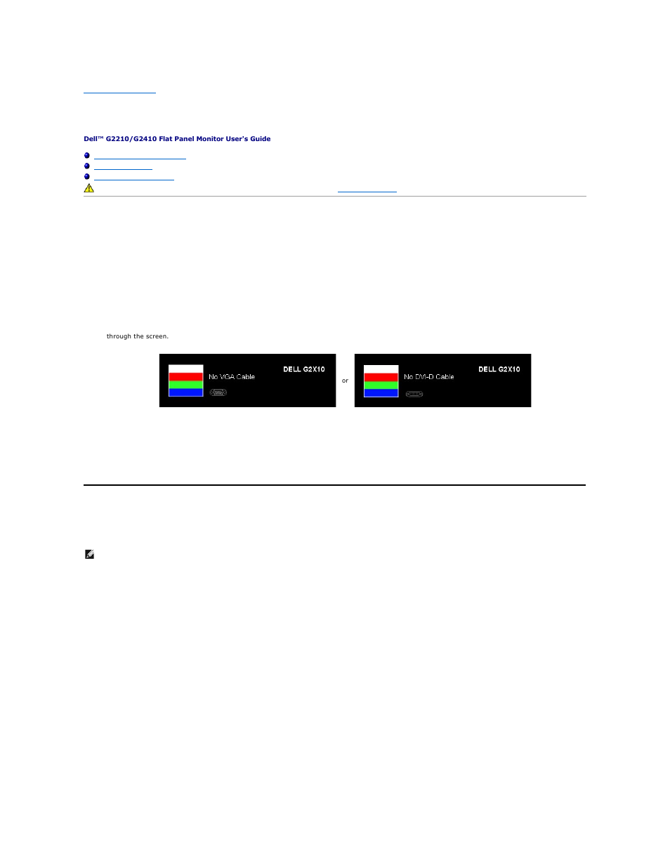 Troubleshooting, Troubleshooting your monitor, Built-in diagnostics | Dell G2210 Monitor User Manual | Page 32 / 34