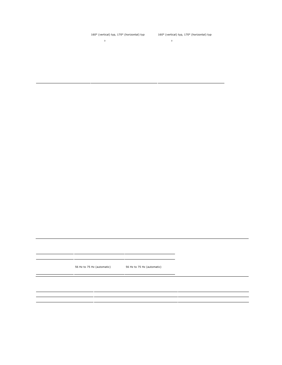 Resolution specifications video supported modes | Dell G2210 Monitor User Manual | Page 6 / 34