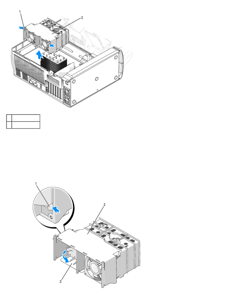 Remove the airflow shroud insert, Removing the airflow shroud insert | Dell Precision 470 User Manual | Page 107 / 200