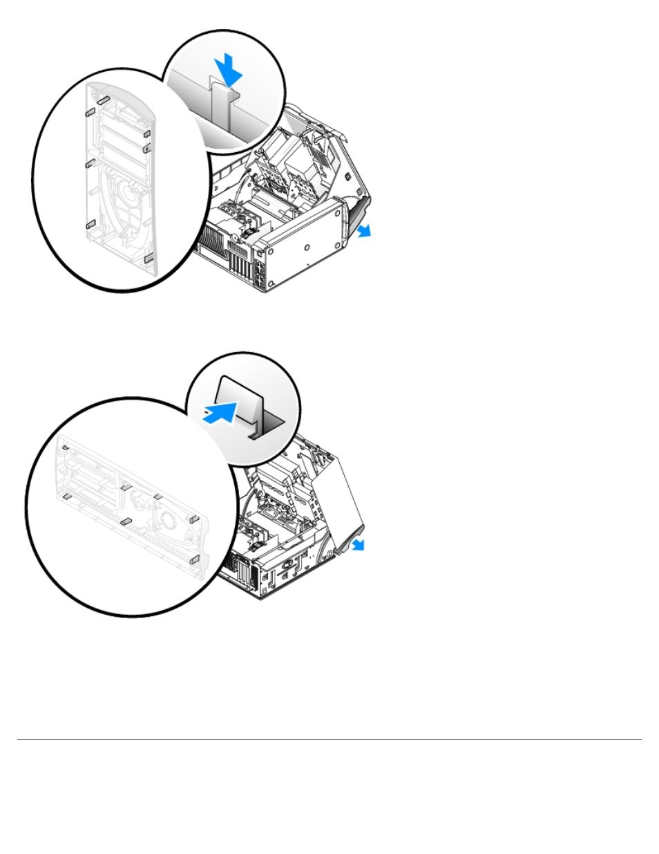 I/o panel, Replacing the front panel | Dell Precision 470 User Manual | Page 120 / 200