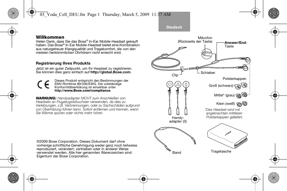03_yoda_cell_deu_print | Bose AM316835 User Manual | Page 14 / 100