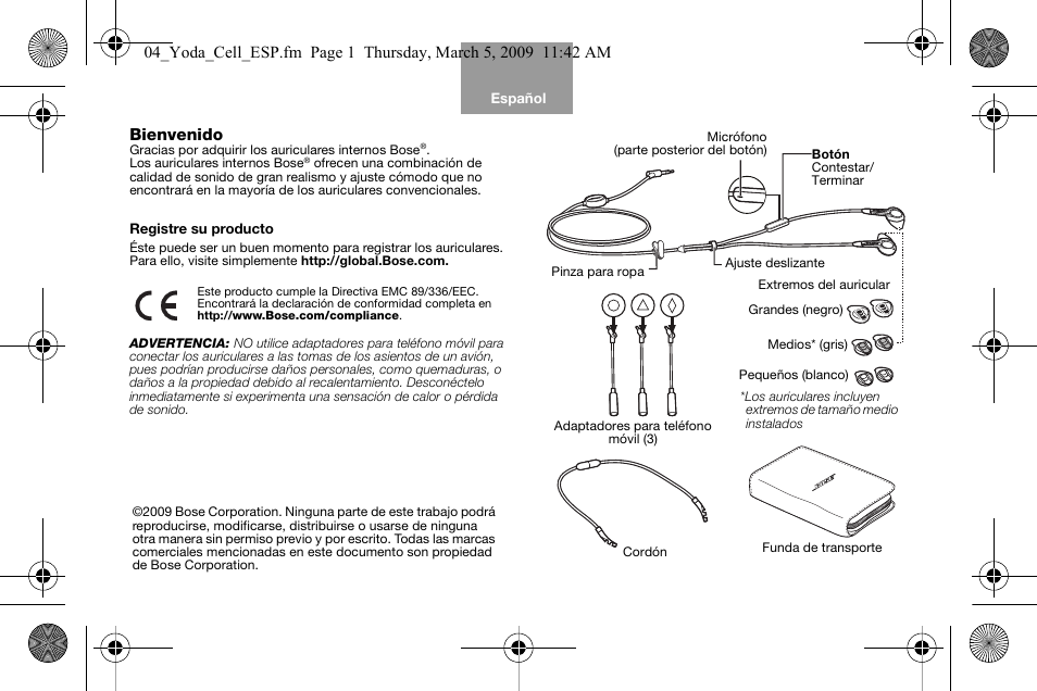 04_yoda_cell_esp_print | Bose AM316835 User Manual | Page 20 / 100