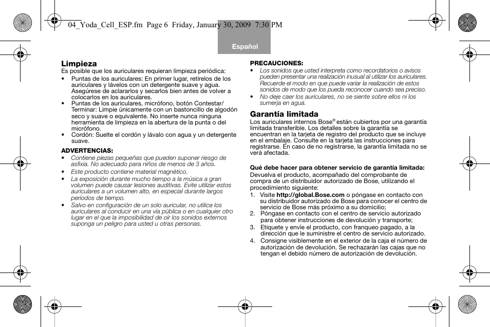Bose AM316835 User Manual | Page 25 / 100