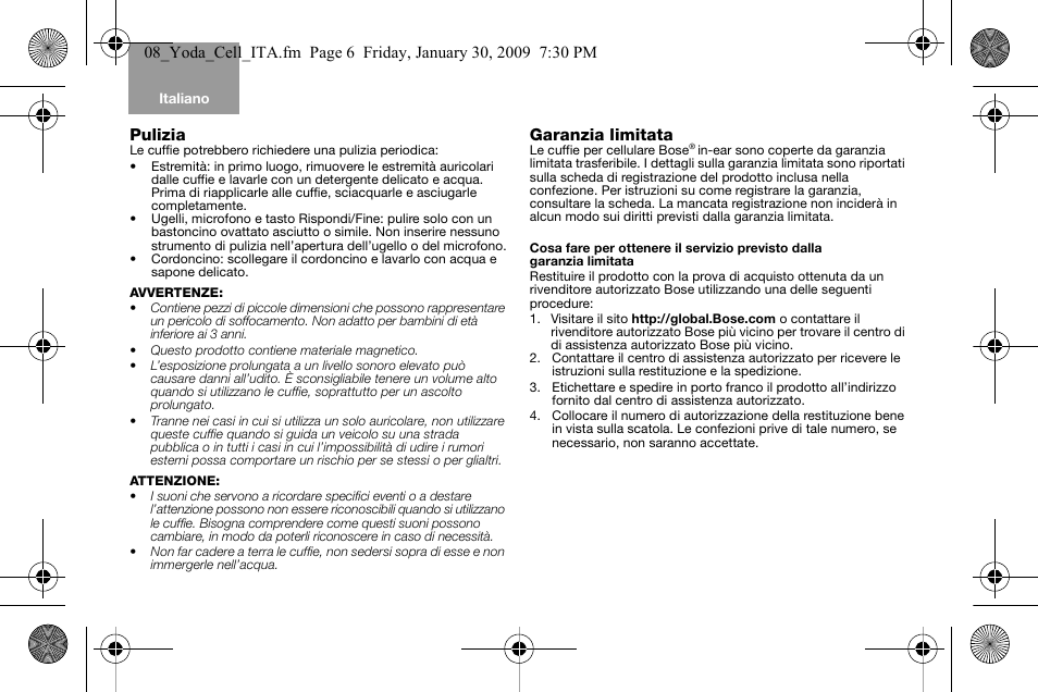 Bose AM316835 User Manual | Page 49 / 100