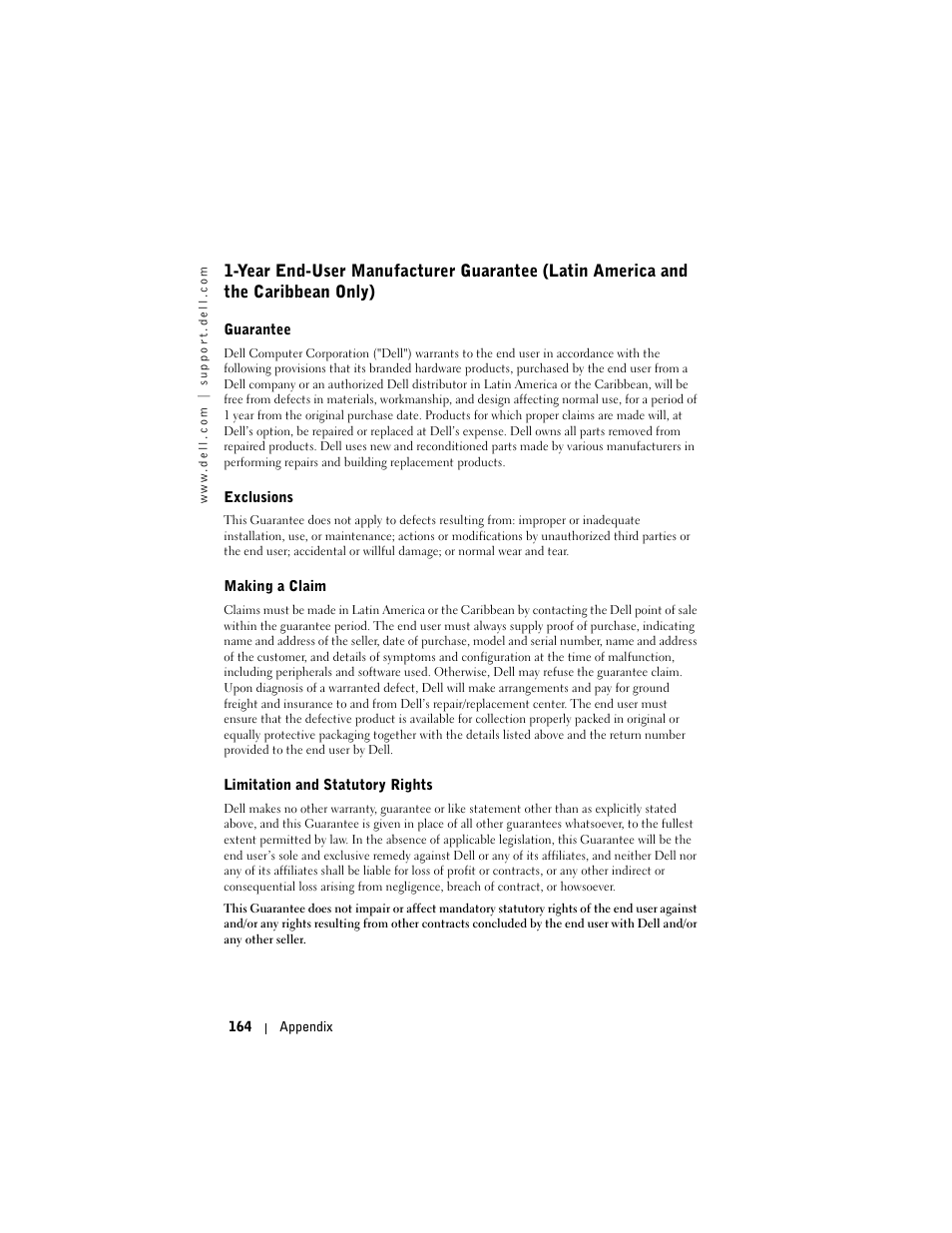 Dell Axim X50 User Manual | Page 164 / 174