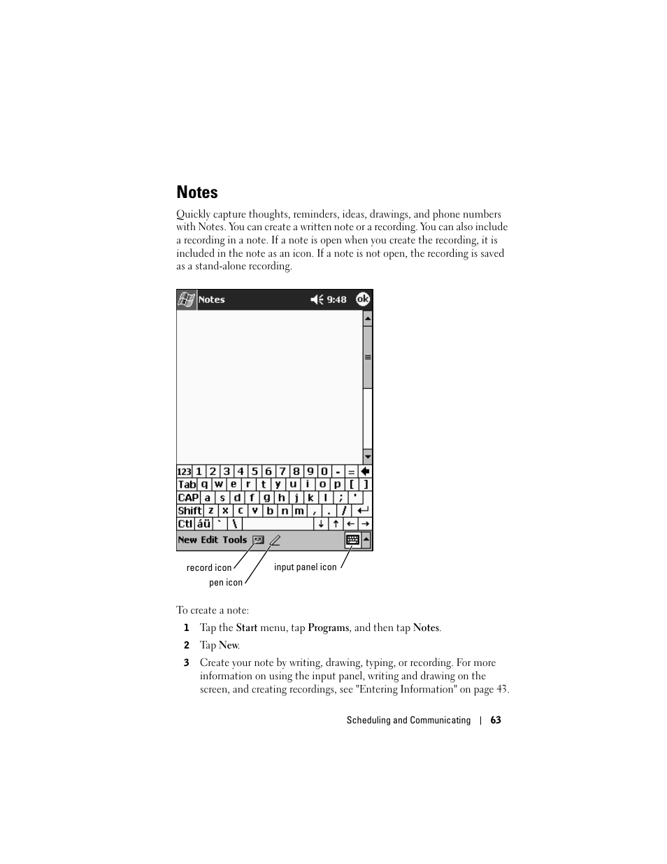 Notes | Dell Axim X50 User Manual | Page 63 / 174
