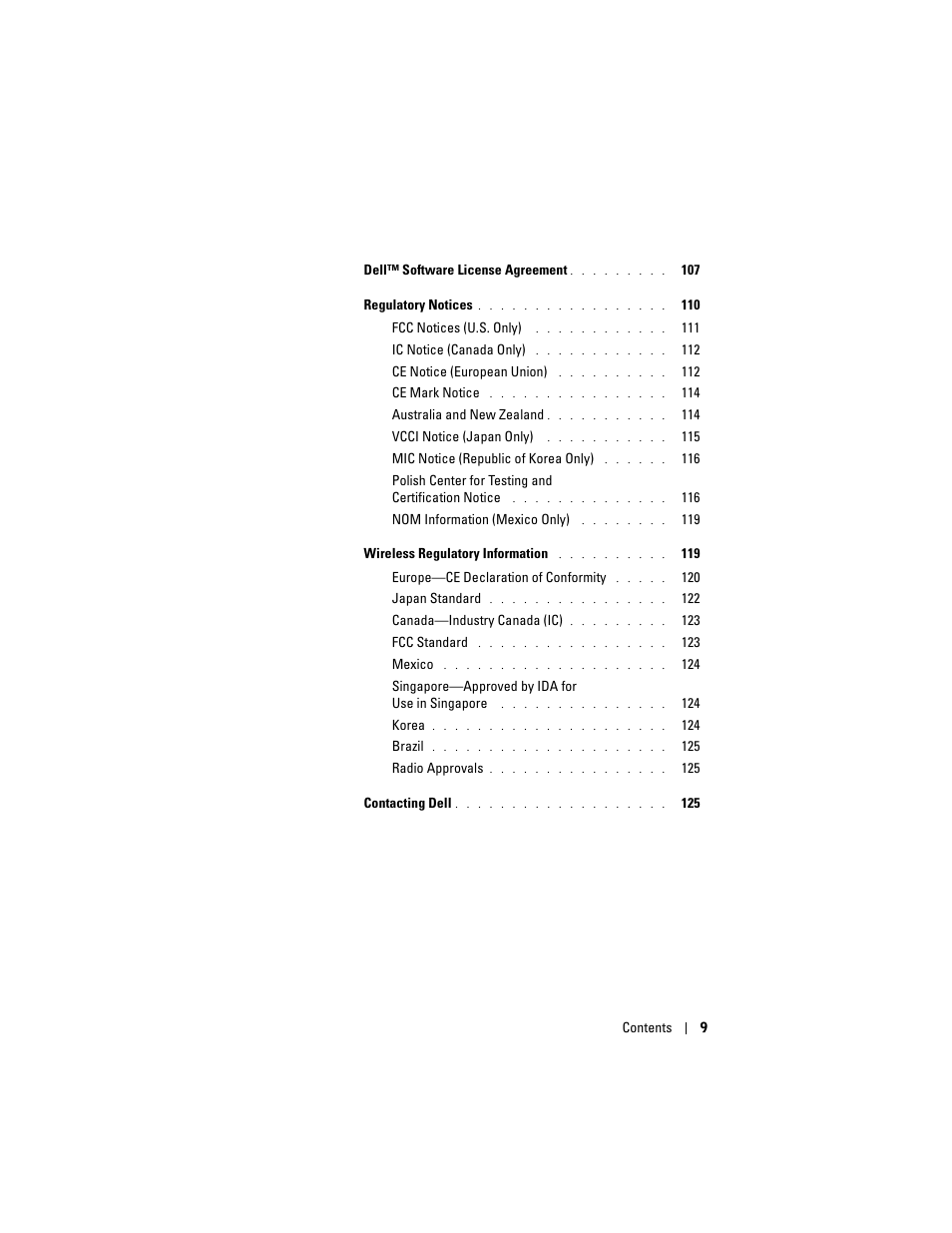 Dell Axim X50 User Manual | Page 9 / 174